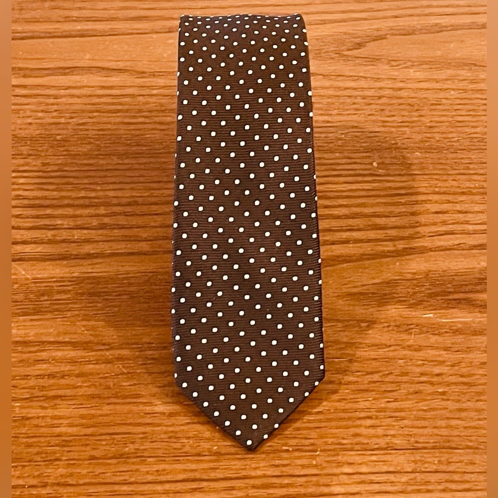 👔🔥 Brown Polkadot Skinny Tie